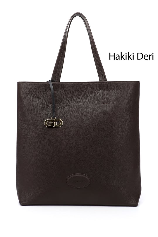 Kadın Kahve Floter Hakiki Deri El ve Omuz Çantası