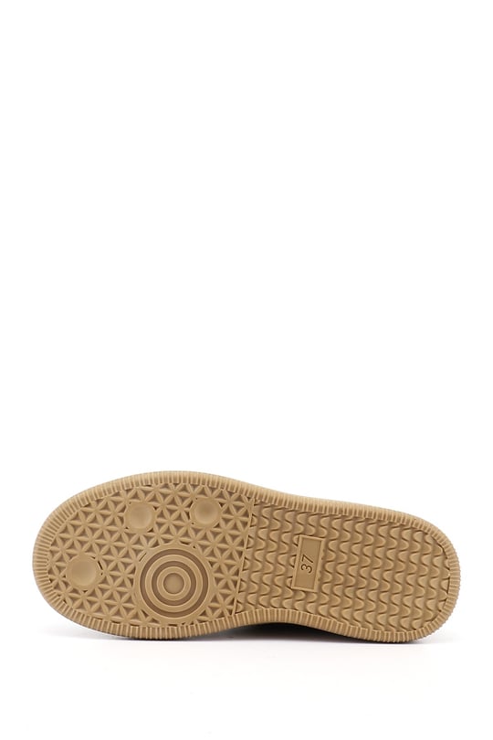Kadın Kahve Süet Bağcıklı Hakiki Deri Sneaker