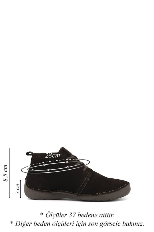 Women's Brown Suede Lace-up Genuine Leather Comfort Boots