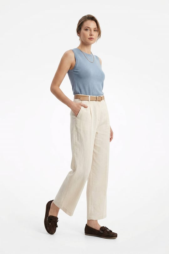 Kadın Kahve Süet Fiyonklu Hakiki Deri Comfort Loafer