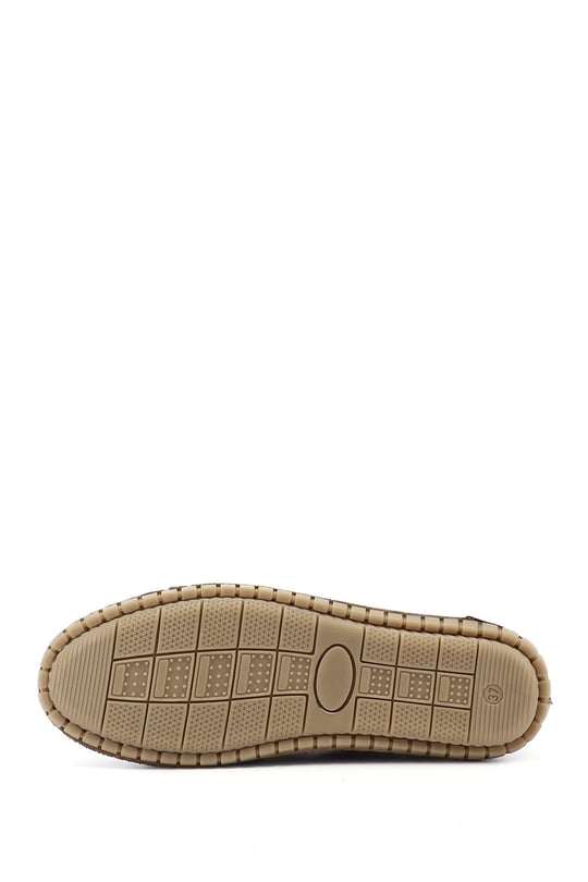 Kadın Kahve Süet Fiyonklu Hakiki Deri Comfort Loafer