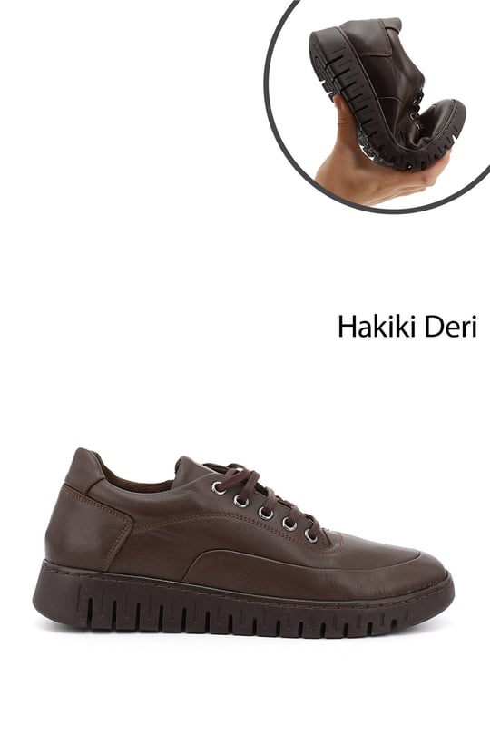 Women's Brown Genuine Leather Comfort Shoes