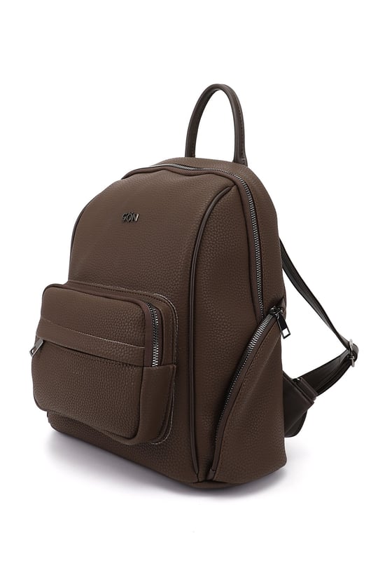 Women's Brown Handbag and Backpack