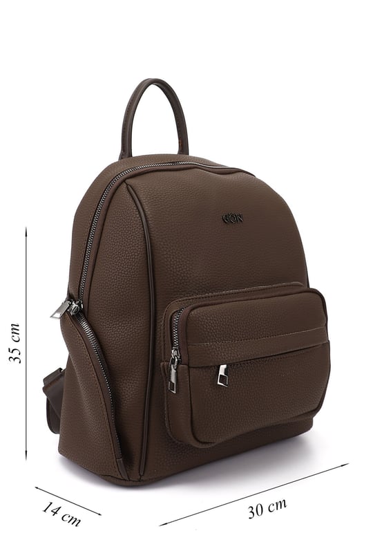 Women's Brown Handbag and Backpack