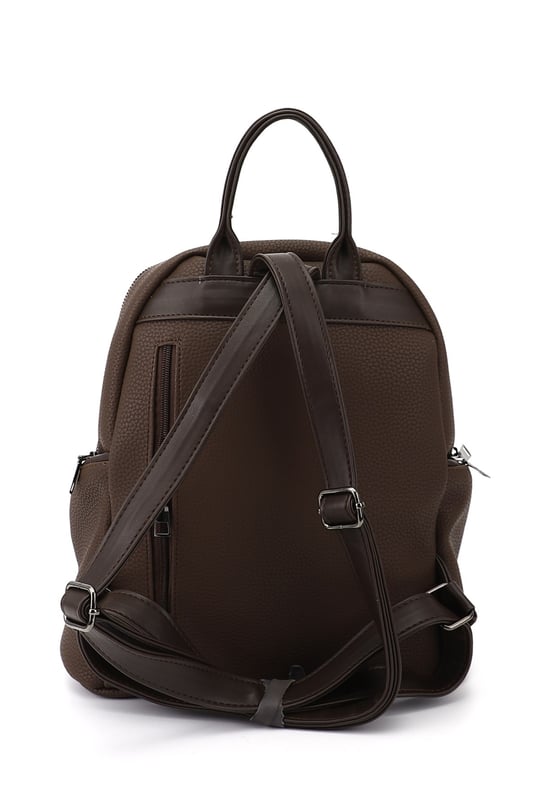 Women's Brown Handbag and Backpack
