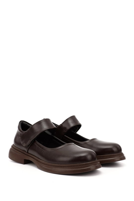 Women's Brown Mary Jane Ballet Flats