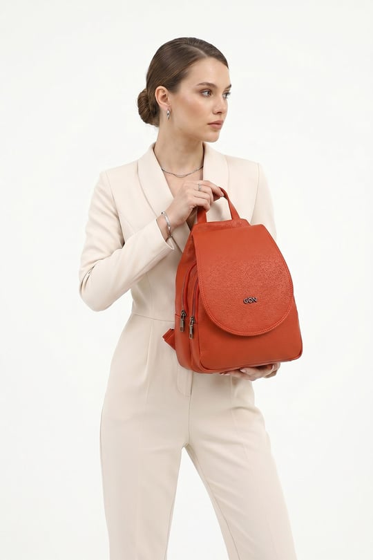 Gön Large Size Women's Backpack and Handbag B6801