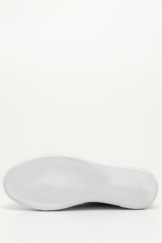 Kadın Koyu Bej Bağcıklı Dolgu Taban Hakiki Deri Sneaker
