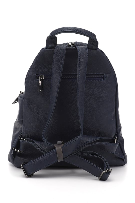 Women's Navy Blue Handbag and Backpack