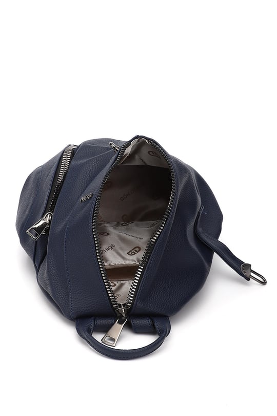 Women's Navy Blue Handbag and Backpack