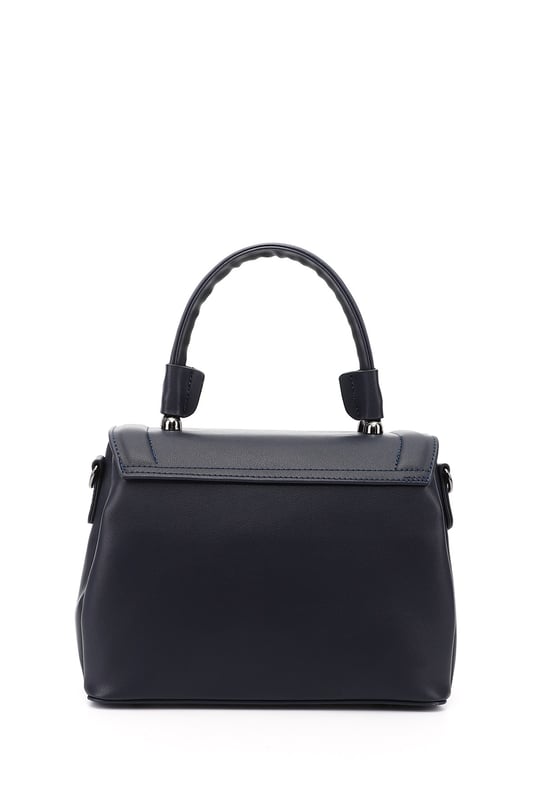 Women's Navy Blue Long Strapped Hand and Shoulder Bag