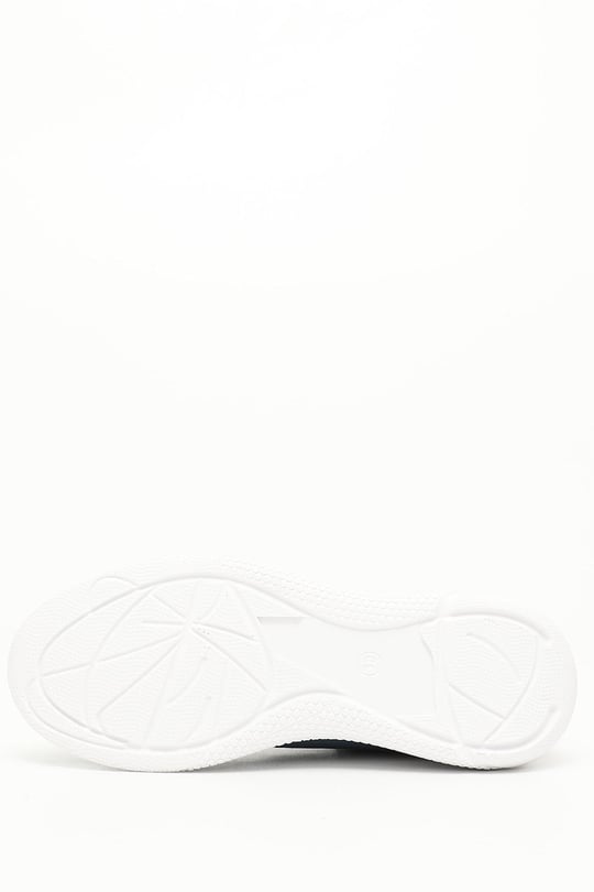 Kadın Mavi Bağcıklı Dolgu Taban Hakiki Deri  Sneaker