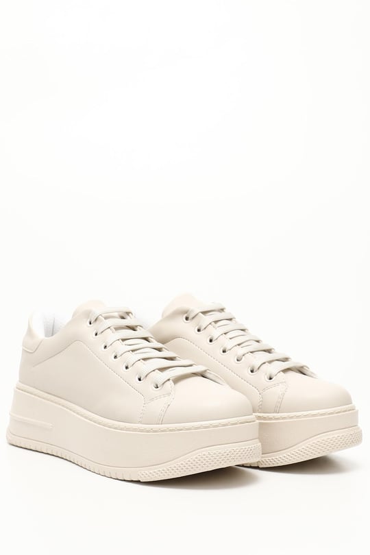 Kadın Nude Bağcıklı Dolgu Taban Comfort Sneaker