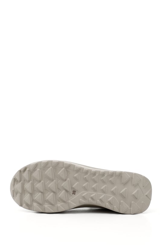 Kadın Nude Lastik Bağcıklı Comfort Dolgu Taban Hakiki Deri Sneaker