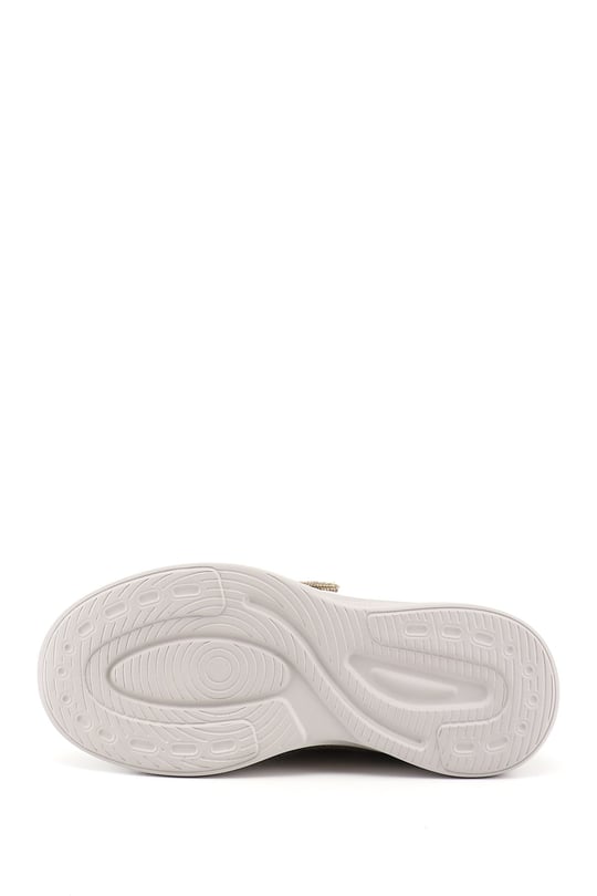 Women's Nude Knit Lace-up with Memory Foam Insole Comfort Sneaker