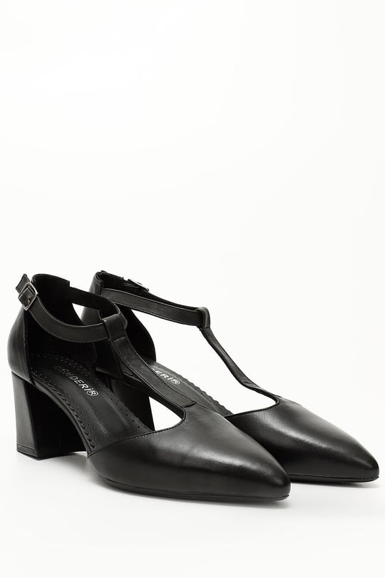GÖNDERİ(R) Genuine Leather Women's Heeled Shoes  24182