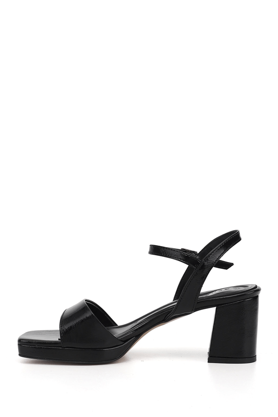 Women's Black Ankle Tied Strappy Sandals