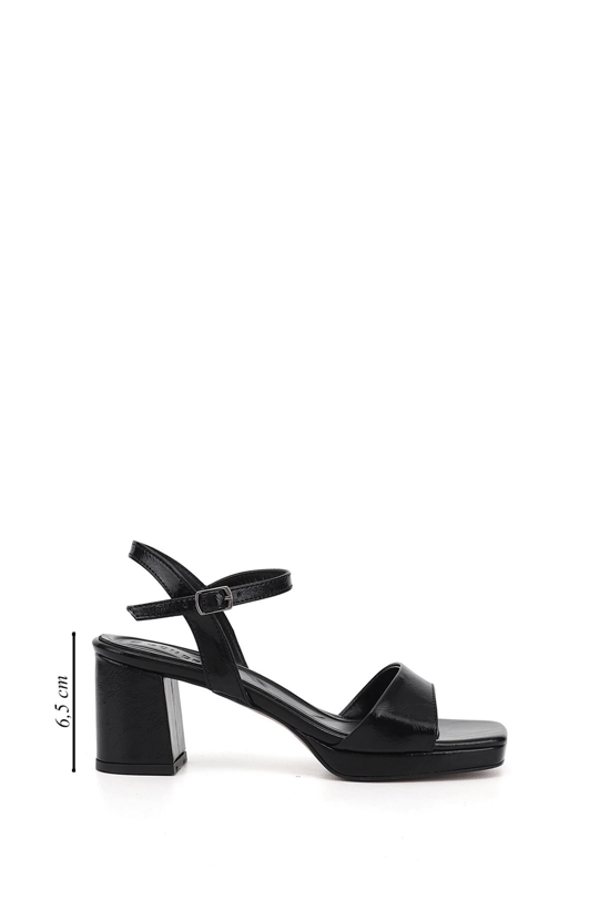 Women's Black Ankle Tied Strappy Sandals