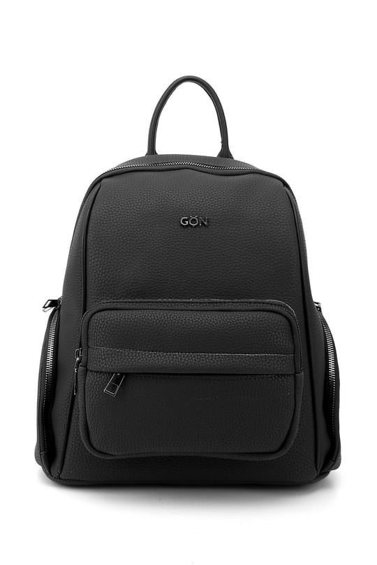 Women's Black Handbag and Backpack
