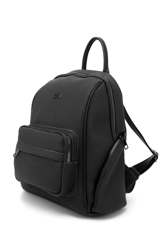 Women's Black Handbag and Backpack