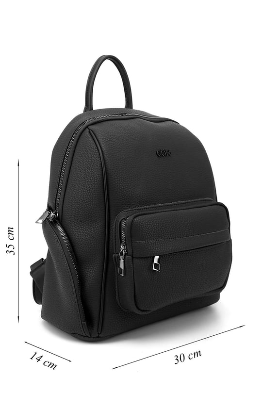 Women's Black Handbag and Backpack