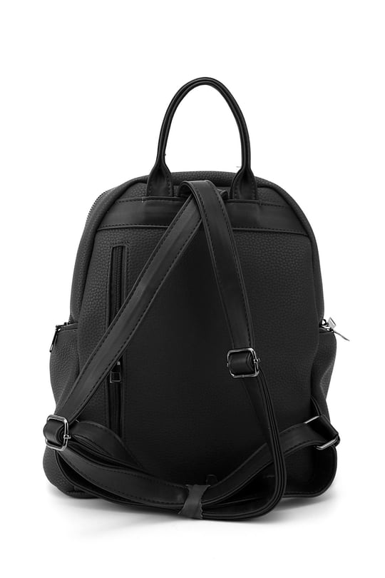 Women's Black Handbag and Backpack
