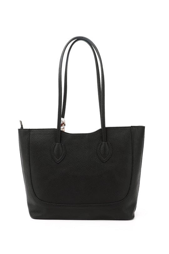 Kadın Siyah Fularlı Yavrulu Omuz Çantası