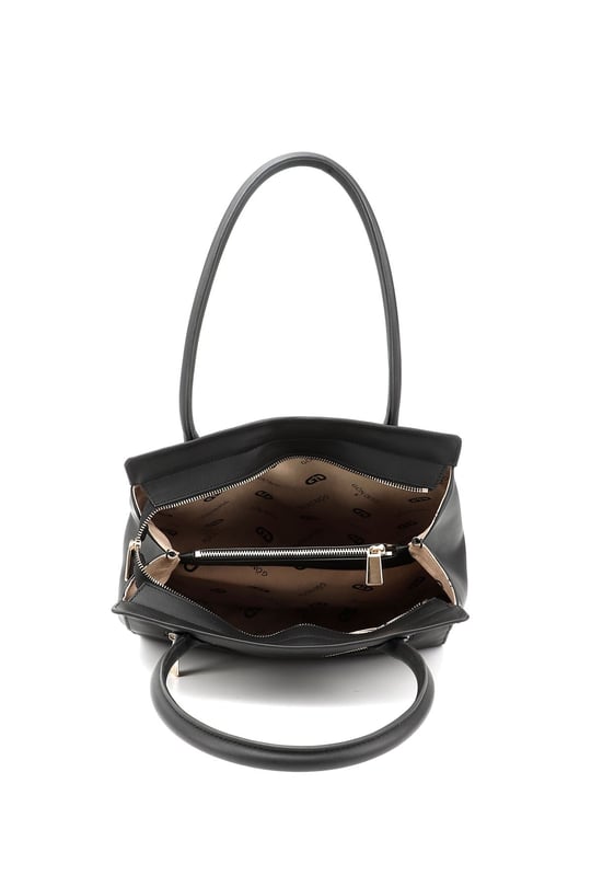 Women's Black Genuine Leather Hand and Shoulder Bag