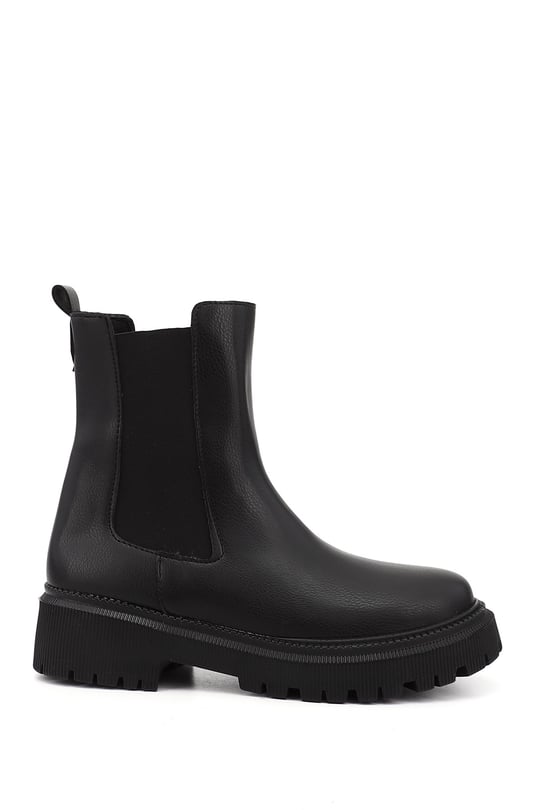 Women's Brown Zippered Pointed Toe Thick Heel Boots