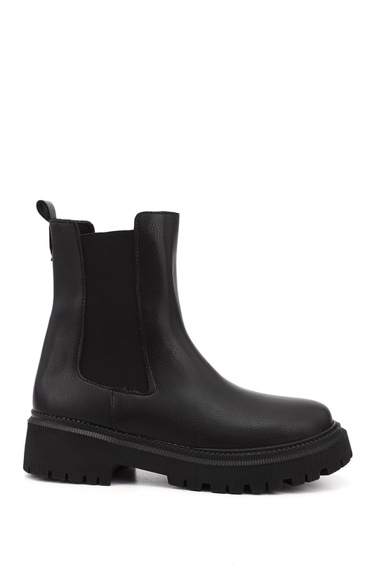 Women's Brown Zippered Pointed Toe Thick Heel Boots