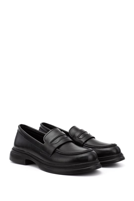 Kadın Siyah Loafer Ayakkabı