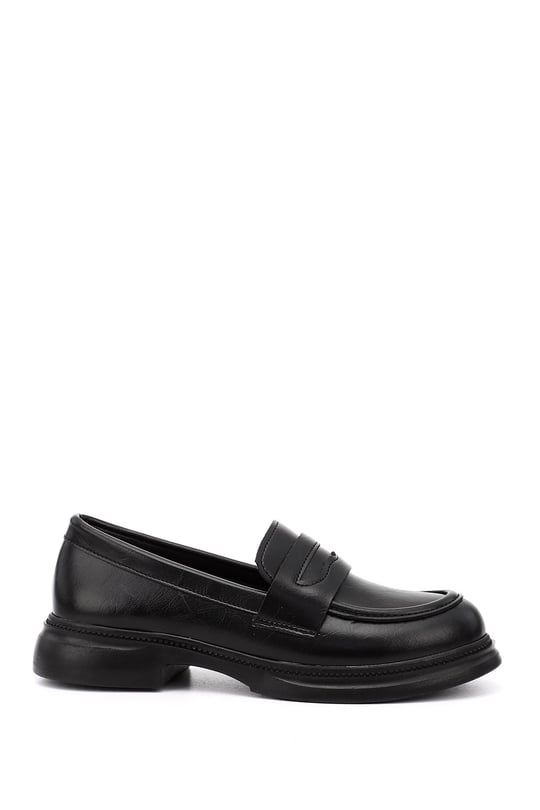 Kadın Siyah Loafer Ayakkabı