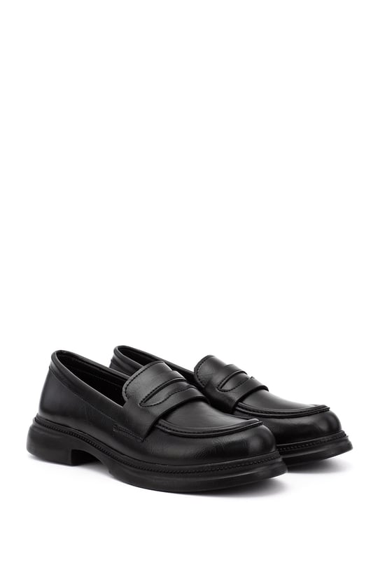 Kadın Siyah Loafer Ayakkabı