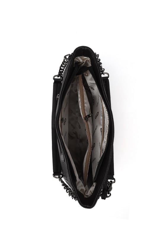 Women's Black Tassel Shoulder Bag