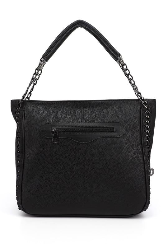 Women's Black Tassel Shoulder Bag