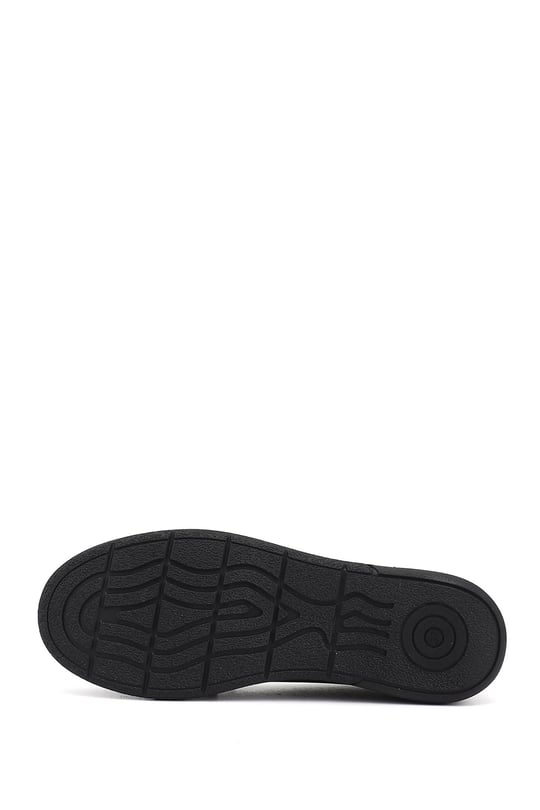 Kadın Siyah Rok Hakiki Deri Comfort Loafer
