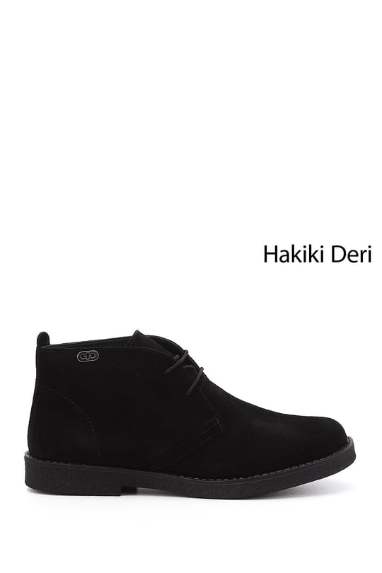 Women's Black Suede Oxford Molded Rubber Sole Genuine Leather Boots