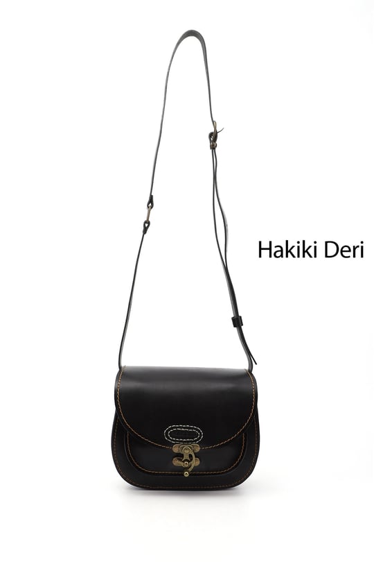 Kadın Siyah Vaketa Hakiki Deri Omuz ve Postacı Çantası