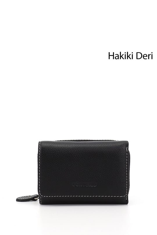 Kadın Siyaha Antrasit Yatay Hakiki Deri Cüzdan