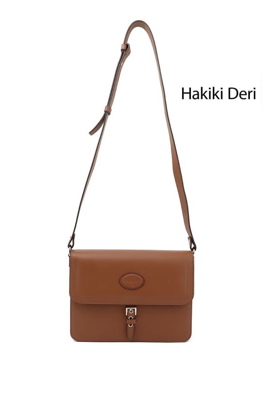 Kadın Taba Antik Hakiki Deri Omuz Çantası