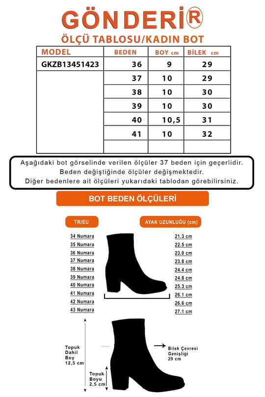 Kadın Taba Antik Kauçuk Taban Hakiki Deri Bot