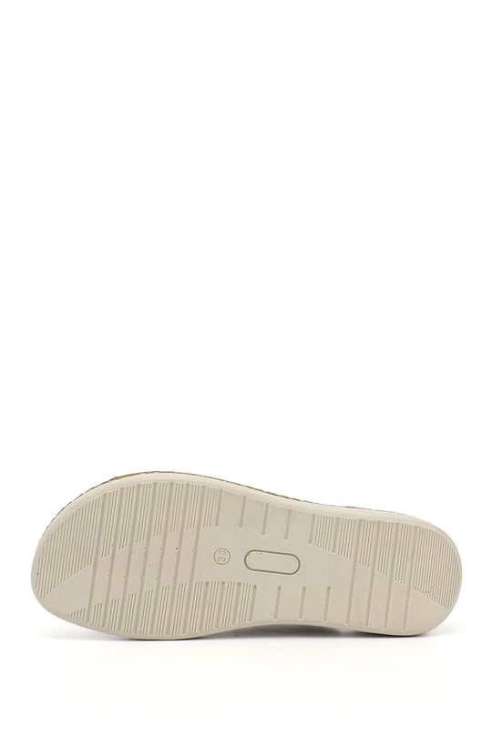 Kadın Taba Dolgu Topuk Hakiki Deri Comfort Terlik