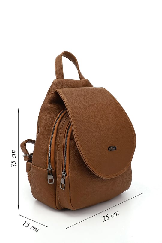 Women's Tan Hand and Backpack