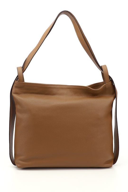 Gon Platinum Genuine Leather Large Size Women's Shoulder And Backpack B7740