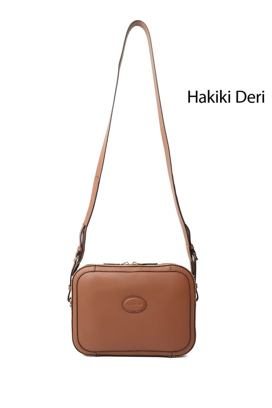 Kadın Taba Hakiki Deri Uzun Askılı Omuz Çantası