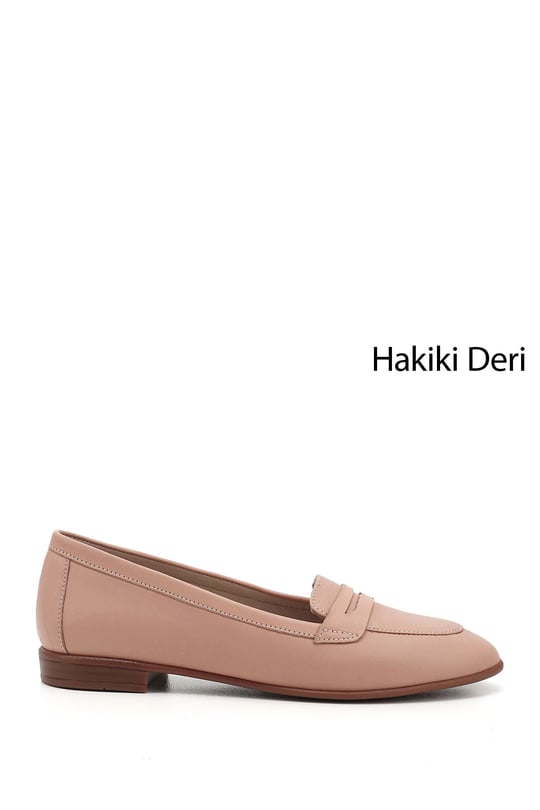 Kadın Ten Hakiki Deri Babet