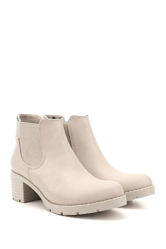 Women's Skin Chunky Heel Chelsea Boots