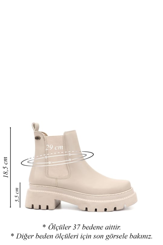 Women's Skin Chunky Toe Chunky Heel Chelsea Boots