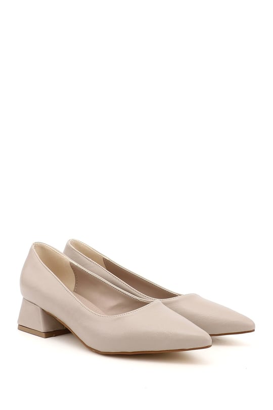 Women's Pointed Toe Short Thick Heel Shoes