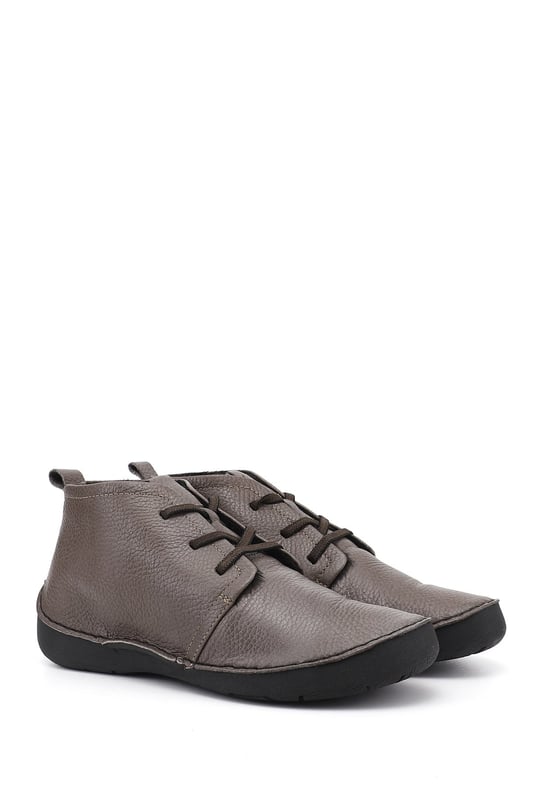 Women's Mink Antique Lace-up Genuine Leather Comfort Boots
